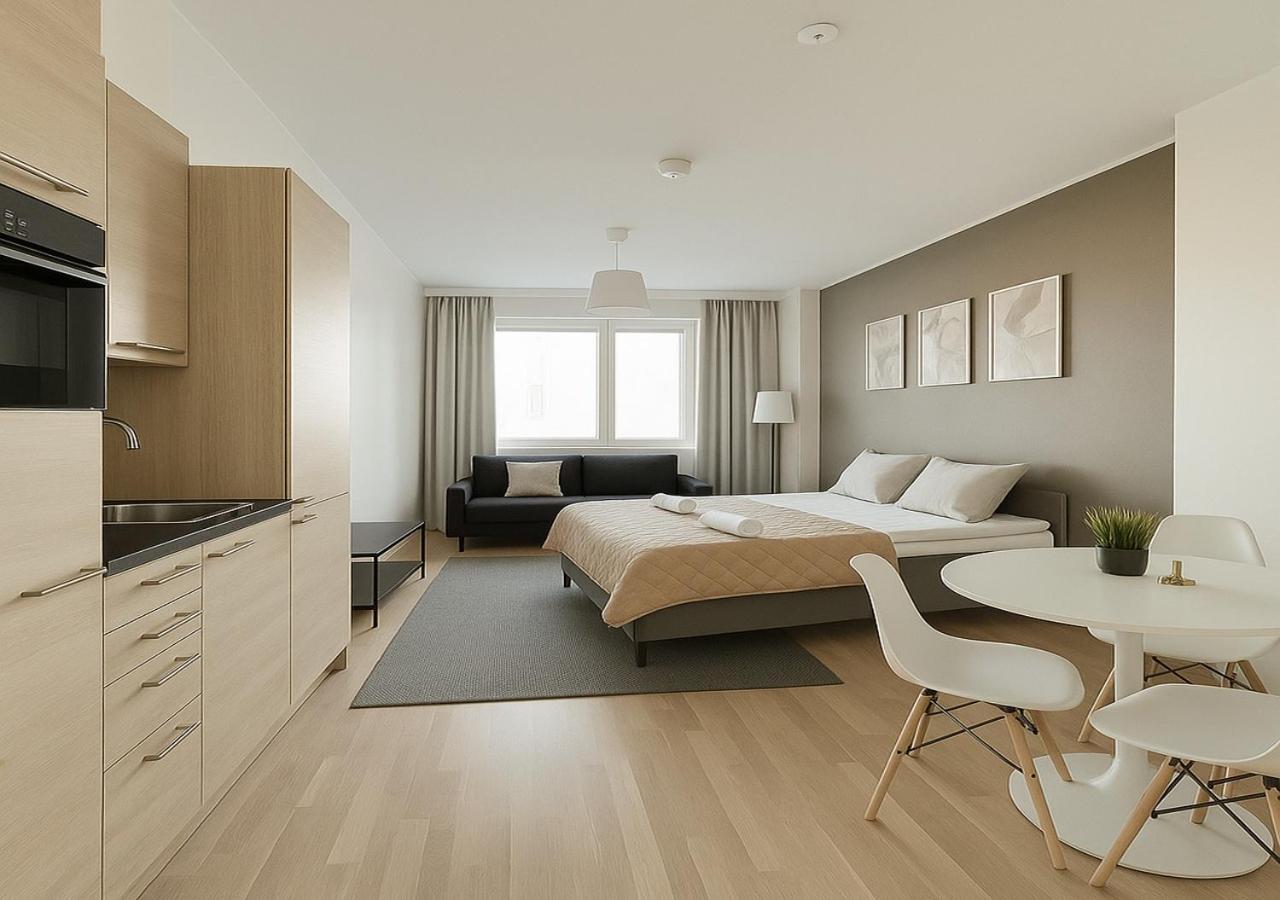 City Home Finland Arena Suite - Perfect Location With City View 탐페레 외부 사진