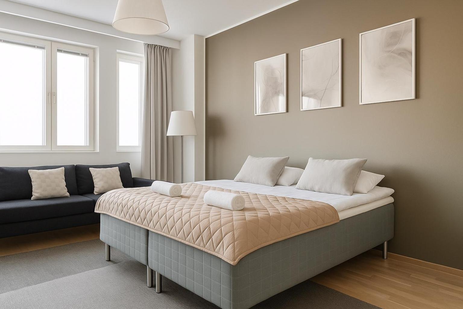 City Home Finland Arena Suite - Perfect Location With City View 탐페레 외부 사진